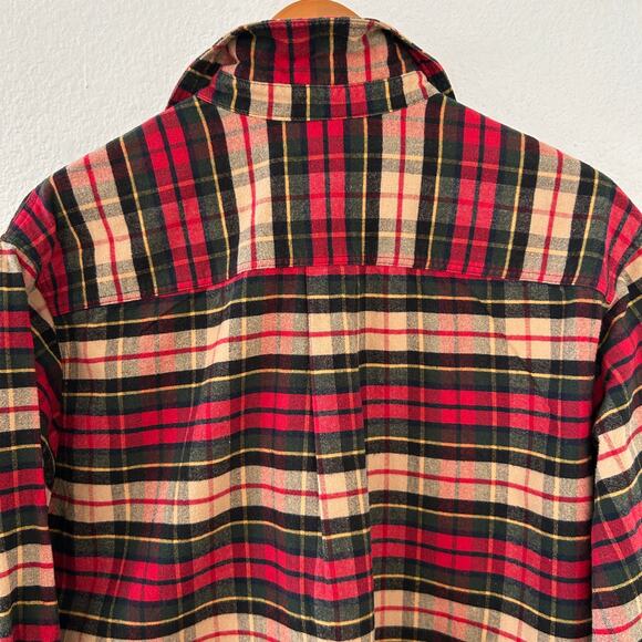 Vintage Eddie Bauer Women's Plaid Tunic 100% Cotton Pullover Sz. Medium Relaxed - Picture 5 of 10
